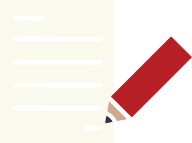 Bir insan tarafından çizilmiş bir belgenin düz renkli retro karikatürü