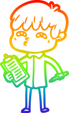 Gökkuşağı gradyanı çizimi Bir insan tarafından çizilmiş tuhaf bir çizgi