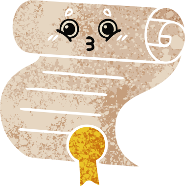 Bir insan tarafından çizilen sözleşmenin retro illüstrasyon tarzı karikatürü