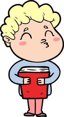 Çizgi film adamı somurtuyor Bir insan tarafından çizilmiş