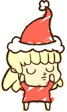 Bir insan tarafından çizilen Noel Kadın Tebeşiri