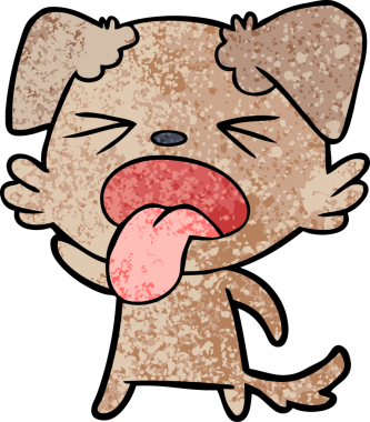 Bir insan tarafından çizilmiş iğrenç bir çizgi film.