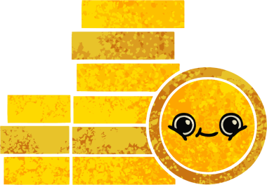 Bir insan tarafından çizilmiş paraların retro illüstrasyon tarzı karikatürü