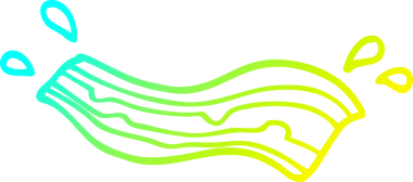 Bir insan tarafından çizilmiş domuz pastırması çizimi.