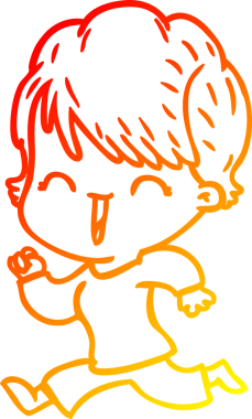 Bir insan tarafından çizilmiş gülen bir karikatür çizimi.