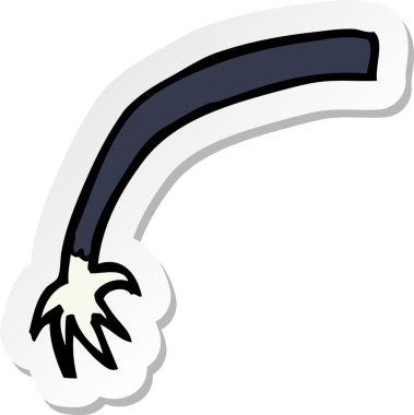 Bir insan tarafından çizilmiş cadılar bayramı vampir kolunun çıkartması.