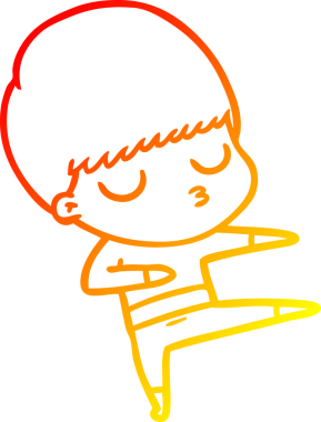 İnsan tarafından çizilmiş bir çizgi film karakteri çizimi.