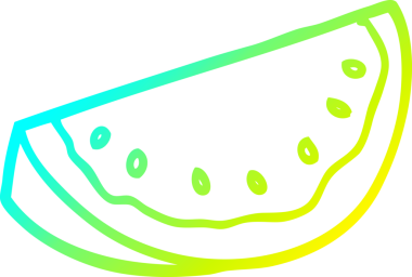 Bir insan tarafından çizilmiş karpuz karpuzu çizimi.