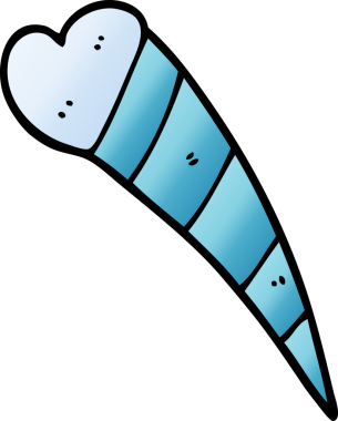 Bir insan tarafından çizilmiş karikatür kalp dekoratif elementi.