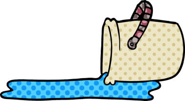 Bir insan tarafından çizilmiş karalama kovası.