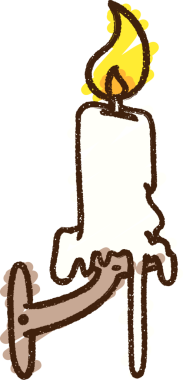 Bir insan tarafından çizilen Mum Tebeşiri