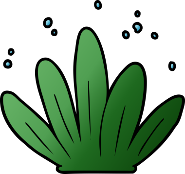 Bir insan tarafından çizilmiş çizgi film yaprağı.