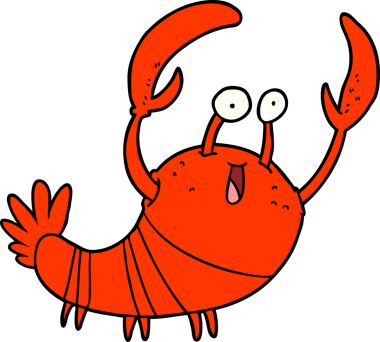 Bir insan tarafından çizilmiş ıstakoz.