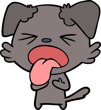 Bir insan tarafından çizilmiş iğrenç bir çizgi film.