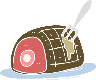 Bir insan tarafından çizilmiş düz renkli çizgi film.