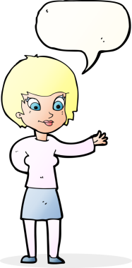 Bir insan tarafından çizilmiş konuşma balonlu bir karikatür.