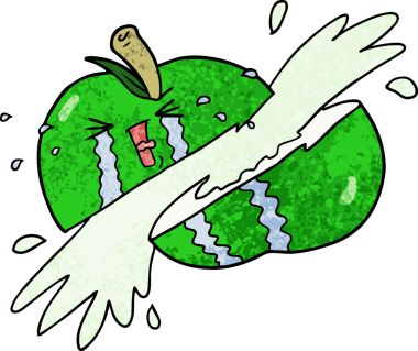 Bir insan tarafından çizilmiş çizgi film.