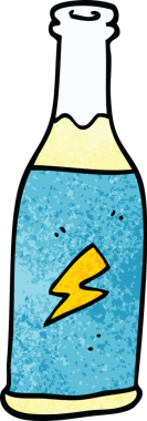 Bir insan tarafından çizilmiş sağlıksız bir içecek.