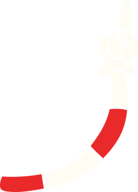 karikatür karalama retro el hareketleri bir insan tarafından çizildi