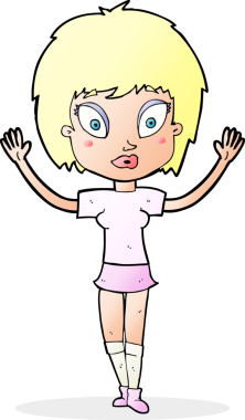 Bir insan tarafından çizilmiş güzel bir kız.