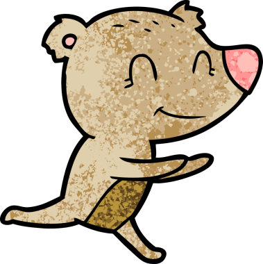 Bir insan tarafından çizilmiş bir çizgi film karakteri.