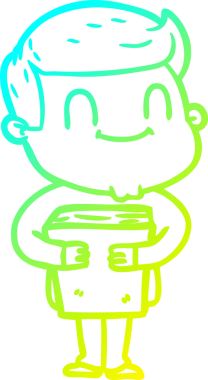 Bir insan tarafından çizilmiş karikatür cana yakın bir adamın çizimi.