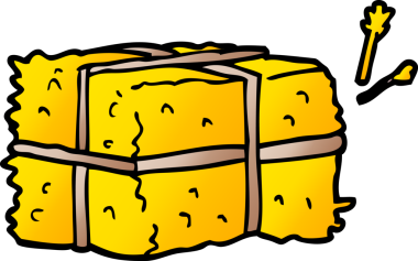 Bir insan tarafından çizilmiş saman karalaması.