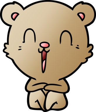 Bir insan tarafından çizilmiş bir çizgi film karakteri.