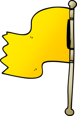 Bir insan tarafından çizilmiş karalama bayrağı.