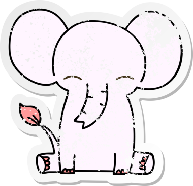 Bir insan tarafından çizilmiş garip bir el çiziminin sıkıntılı çıkartması.