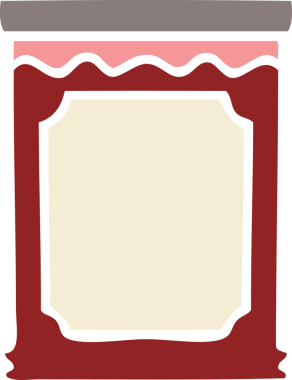 Bir insan tarafından çizilmiş el çizimi yabanmersini reçeli.