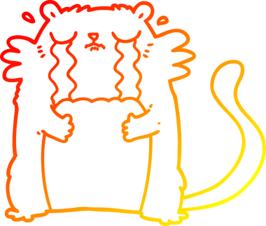 Bir insan tarafından çizilmiş, ağlayan bir karikatür çizimi.