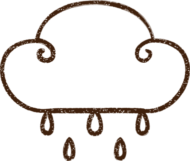 Bir insan tarafından çizilmiş Yağmur Bulutu Kömürü Çizimi