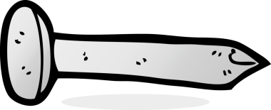 bir insan tarafından çizilmiş karikatür çivisi