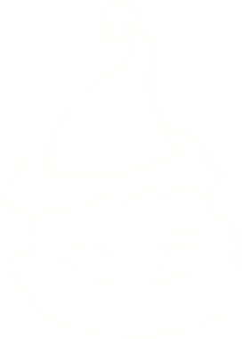 Bir insan tarafından çizilen Noel Adam Tebeşiri