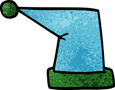 Bir insan tarafından çizilmiş bir elf şapkası.