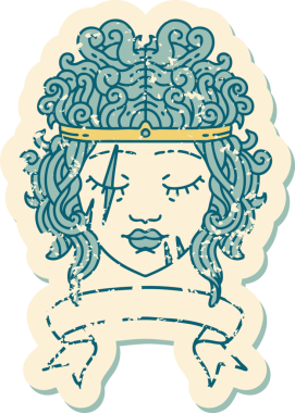 Retro Dövme Tarzı İnsan Barbar Karakteri