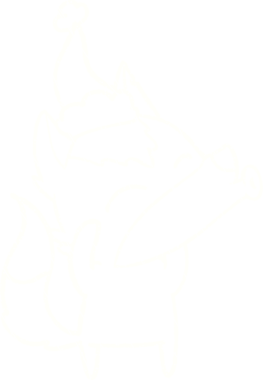 Bir insan tarafından çizilen Noel Kurdu Tebeşiri