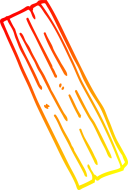 Bir insan tarafından çizilmiş ahşap bir karikatür çizimi.