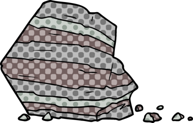 bir insan tarafından çizilmiş büyük kaya karikatürü