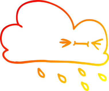 Bir insan tarafından çizilen sıcak çizgi çizgi çizgi çizgi çizgi karakteri ifade eden hava bulutu