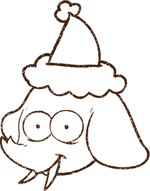 Bir insan tarafından çizilmiş Noel Fili Kömürü