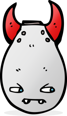 Bir insan tarafından çizilmiş çizgi film bombası.