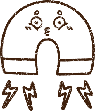 Bir insan tarafından çizilmiş mıknatıs kömürü