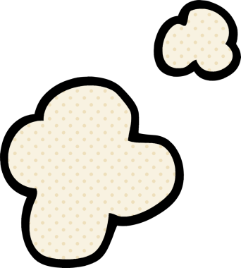 Bir insan tarafından çizilmiş karikatür dumanı.