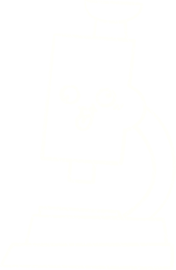 Bir insan tarafından çizilmiş mikroskop Tebeşiri