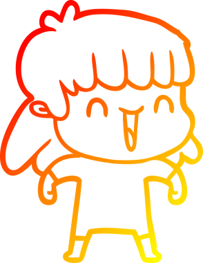 İnsan tarafından çizilmiş endişeli bir karikatür çizimi.