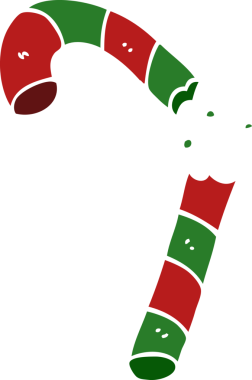 bir insan tarafından çizilmiş karikatür xmas şeker çubuğu