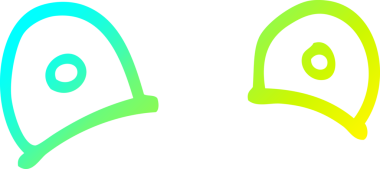 Bir insan tarafından çizilmiş soğuk gradyan çizgi çizimi.