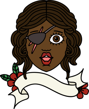 Retro Dövme Tarzı Bir insan tarafından çizilmiş insan düzenbaz karakter yüzü